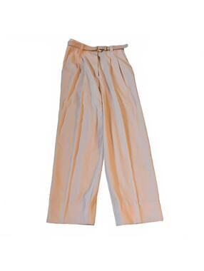 Vintage Counterparts High Waist Pleated Dress Pants Blush Pink 12 Belted